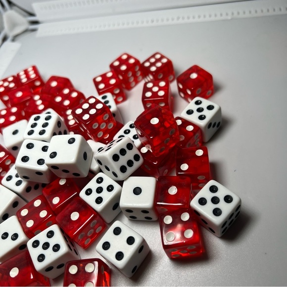 Red And White Dice 53 - Picture 2 of 2
